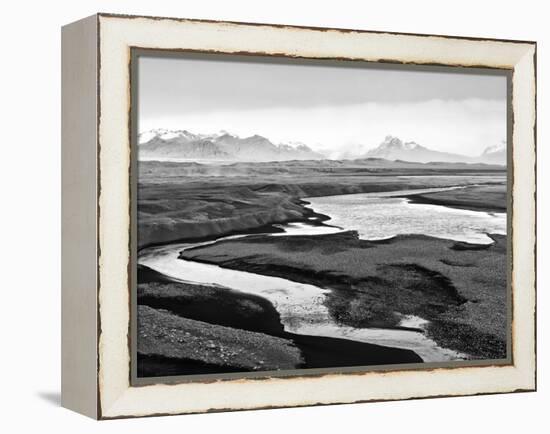 Skeidararsandur, an Almost Desert Plain That Is Mainly Made of Volcanic Sands, Iceland-Nadia Isakova-Framed Premier Image Canvas