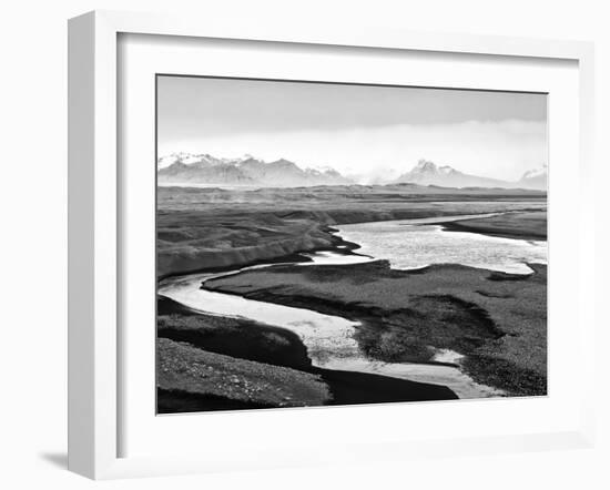 Skeidararsandur, an Almost Desert Plain That Is Mainly Made of Volcanic Sands, Iceland-Nadia Isakova-Framed Photographic Print