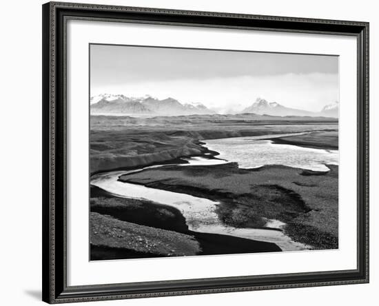 Skeidararsandur, an Almost Desert Plain That Is Mainly Made of Volcanic Sands, Iceland-Nadia Isakova-Framed Photographic Print