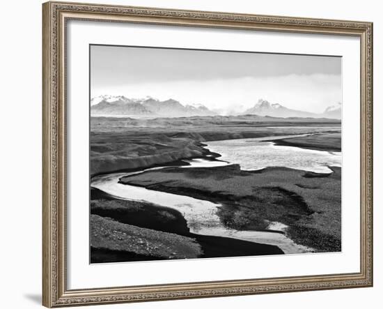 Skeidararsandur, an Almost Desert Plain That Is Mainly Made of Volcanic Sands, Iceland-Nadia Isakova-Framed Photographic Print