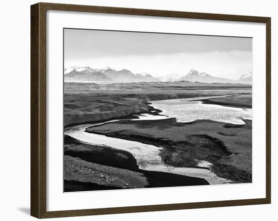 Skeidararsandur, an Almost Desert Plain That Is Mainly Made of Volcanic Sands, Iceland-Nadia Isakova-Framed Photographic Print