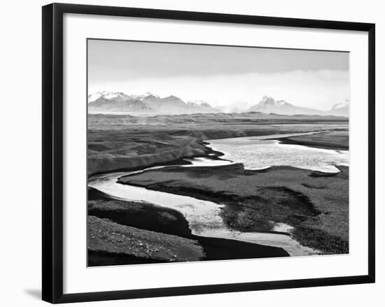 Skeidararsandur, an Almost Desert Plain That Is Mainly Made of Volcanic Sands, Iceland-Nadia Isakova-Framed Photographic Print