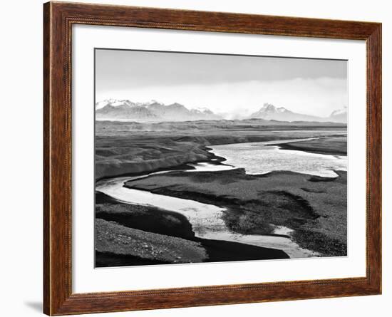 Skeidararsandur, an Almost Desert Plain That Is Mainly Made of Volcanic Sands, Iceland-Nadia Isakova-Framed Photographic Print