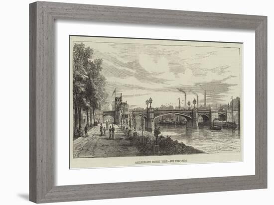 Skeldergate Bridge, York-Frank Watkins-Framed Giclee Print