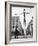 Skeletal Giacometti Sculpture on Parisian Street-Gordon Parks-Framed Photographic Print