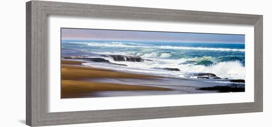 Skeleton Coast, Namibia. Surf-Janet Muir-Framed Photographic Print