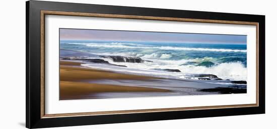 Skeleton Coast, Namibia. Surf-Janet Muir-Framed Photographic Print