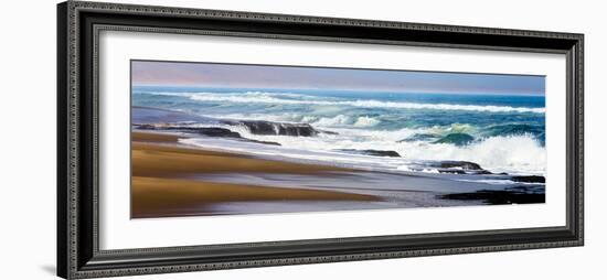 Skeleton Coast, Namibia. Surf-Janet Muir-Framed Photographic Print