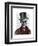 Skeleton Gentleman and Top hat-Fab Funky-Framed Art Print