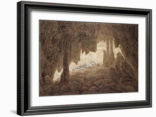 Skeleton in the Cave-Caspar David Friedrich-Framed Giclee Print