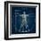 Skeleton In Vitruvian-Orla-Framed Art Print