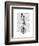 Skeleton on Unicycle-Fab Funky-Framed Premium Giclee Print