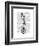 Skeleton on Unicycle-Fab Funky-Framed Art Print