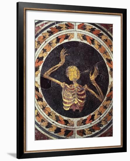 Skeleton Pleading, Detail from Marble Floor, Cornaro Chapel, Church of Santa Maria Della Vittoria-null-Framed Giclee Print