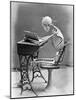 Skeleton Reading at Desk-Bettmann-Mounted Photographic Print