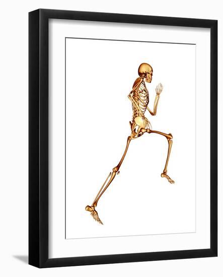 Skeleton Running-PASIEKA-Framed Photographic Print