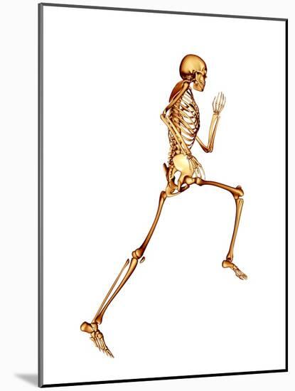 Skeleton Running-PASIEKA-Mounted Photographic Print