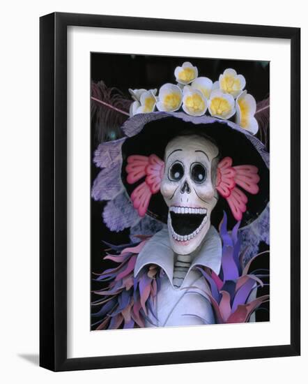 Skeletons, Day of the Dead, Paper Mache Sculpture, Oaxaca, Mexico-Judith Haden-Framed Photographic Print