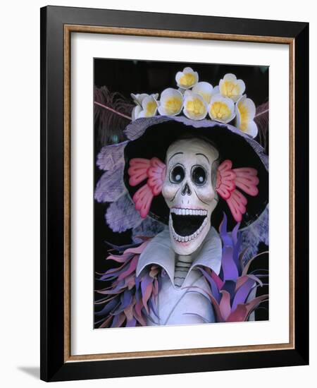 Skeletons, Day of the Dead, Paper Mache Sculpture, Oaxaca, Mexico-Judith Haden-Framed Photographic Print