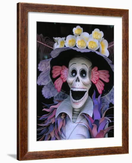 Skeletons, Day of the Dead, Paper Mache Sculpture, Oaxaca, Mexico-Judith Haden-Framed Photographic Print