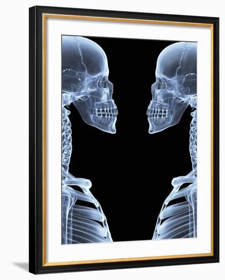 Skeletons, X-ray Artwork-David Mack-Framed Photographic Print