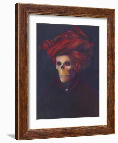 Skelly In The Red Turban-Marie Marfia Fine Art-Framed Giclee Print