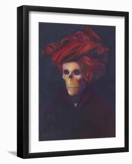 Skelly In The Red Turban-Marie Marfia Fine Art-Framed Giclee Print