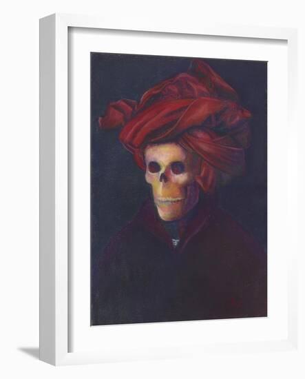 Skelly In The Red Turban-Marie Marfia Fine Art-Framed Giclee Print