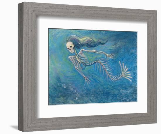 Skelly Mermaid-Marie Marfia-Framed Giclee Print