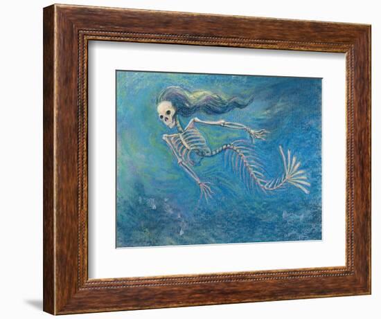 Skelly Mermaid-Marie Marfia-Framed Giclee Print