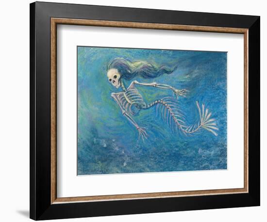 Skelly Mermaid-Marie Marfia-Framed Giclee Print