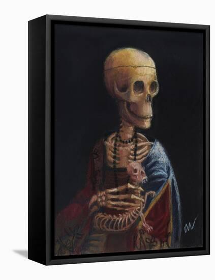 Skelly With A Ferret-Marie Marfia Fine Art-Framed Premier Image Canvas