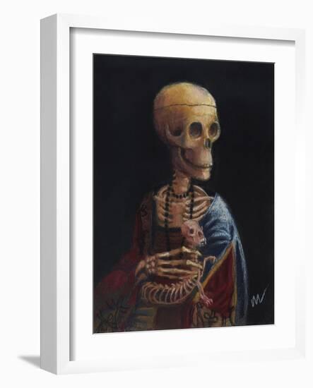 Skelly With A Ferret-Marie Marfia Fine Art-Framed Giclee Print