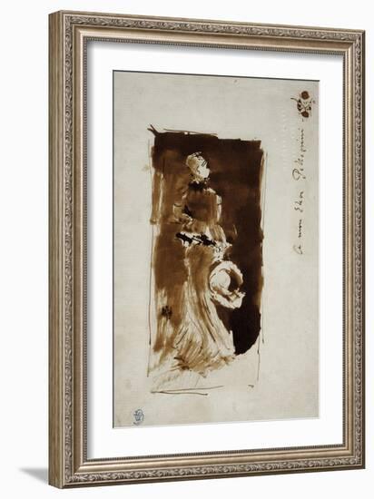 Sketch after the Portrait of Rosa Corder, C.1879-James Abbott McNeill Whistler-Framed Giclee Print