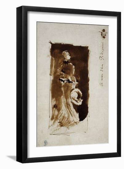 Sketch after the Portrait of Rosa Corder, C.1879-James Abbott McNeill Whistler-Framed Giclee Print