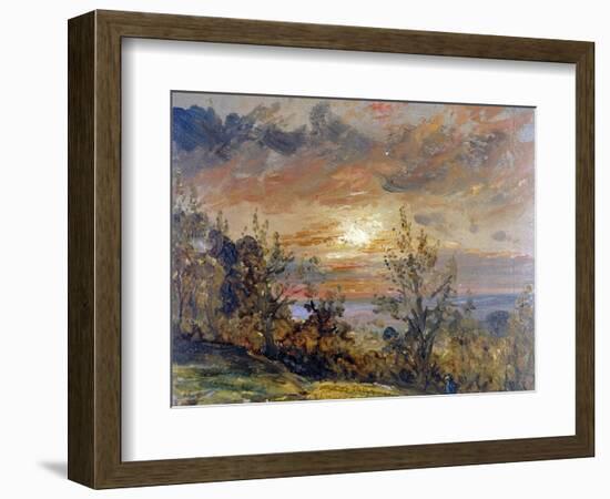 Sketch at Hampstead Heath-John Constable-Framed Premium Giclee Print