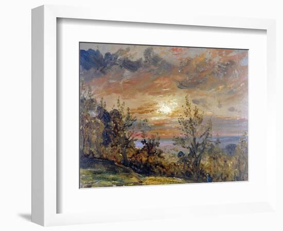 Sketch at Hampstead Heath-John Constable-Framed Premium Giclee Print