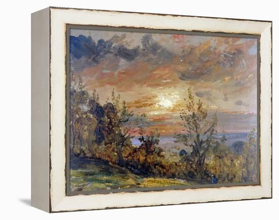 Sketch at Hampstead Heath-John Constable-Framed Premier Image Canvas