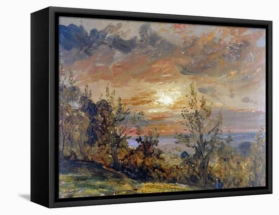 Sketch at Hampstead Heath-John Constable-Framed Premier Image Canvas