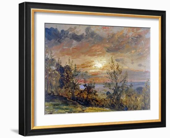 Sketch at Hampstead Heath-John Constable-Framed Giclee Print