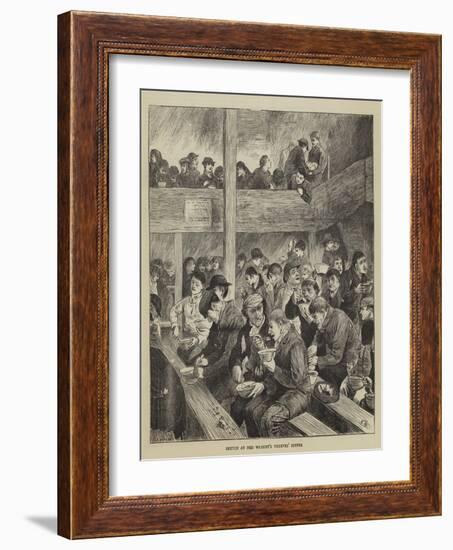 Sketch at Ned Wright's Thieves' Supper-Henry Towneley Green-Framed Giclee Print