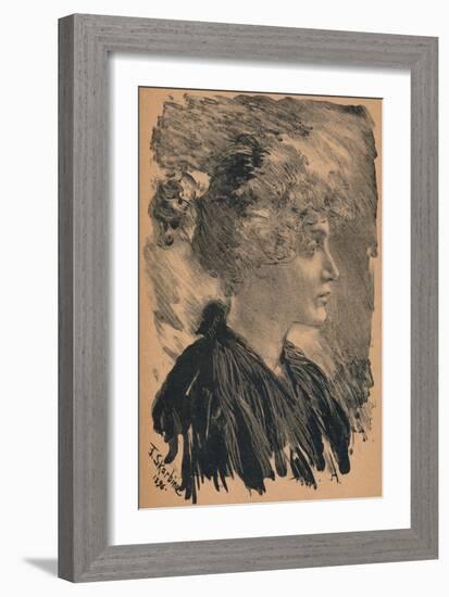 Sketch by F. Skarbina, 1896, (1898)-Franz Skarbina-Framed Giclee Print