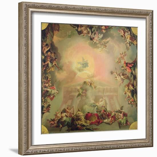 Sketch for a Ceiling Painting: the Institution of the Order of St Charles III-Vicente Lopez y Portana-Framed Giclee Print