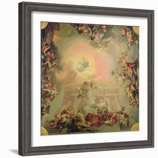 Sketch for a Ceiling Painting: the Institution of the Order of St Charles III-Vicente Lopez y Portana-Framed Giclee Print