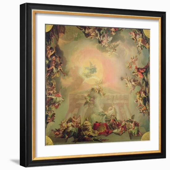 Sketch for a Ceiling Painting: the Institution of the Order of St Charles III-Vicente Lopez y Portana-Framed Giclee Print