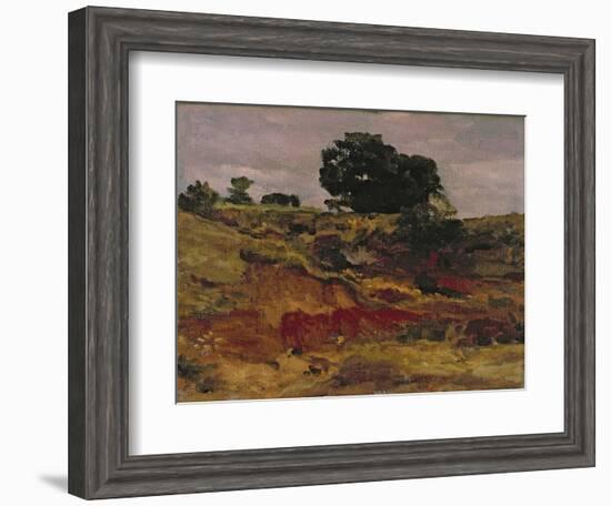 Sketch for a Landscape, 'View in Bedfordshire', C.1890-Frederick Leighton-Framed Giclee Print