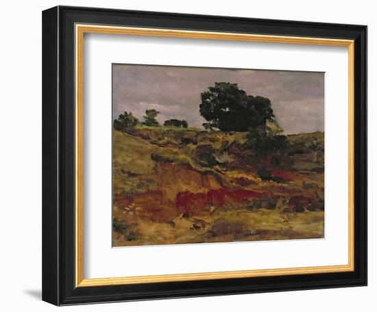 Sketch for a Landscape, 'View in Bedfordshire', C.1890-Frederick Leighton-Framed Giclee Print