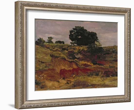 Sketch for a Landscape, 'View in Bedfordshire', C.1890-Frederick Leighton-Framed Giclee Print