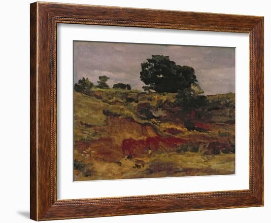 Sketch for a Landscape, 'View in Bedfordshire', C.1890-Frederick Leighton-Framed Giclee Print