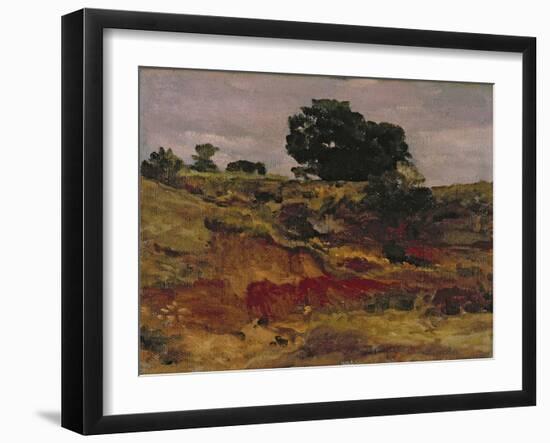 Sketch for a Landscape, 'View in Bedfordshire', C.1890-Frederick Leighton-Framed Giclee Print